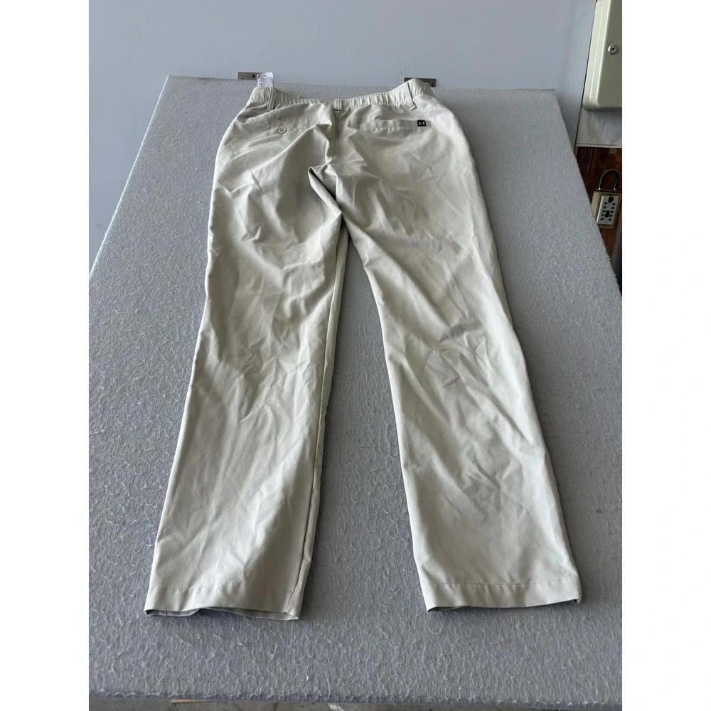 Under Armour Pants Mens 36x32 Beige‎ Khaki Golf Straight Leg Stretch Waist